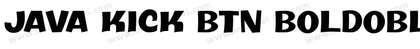 Java Kick BTN BoldOblique字体转换